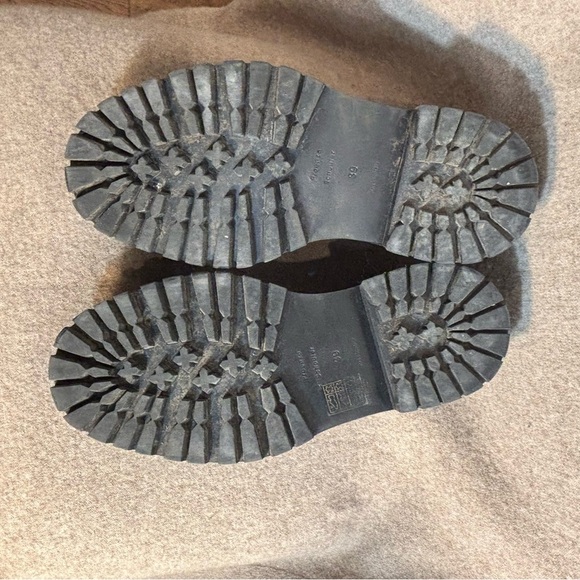 PROENZA SCHOULER Sz 39 Chunky Penny Loafers Contrasting Stitching Patent Leather - Picture 11 of 12